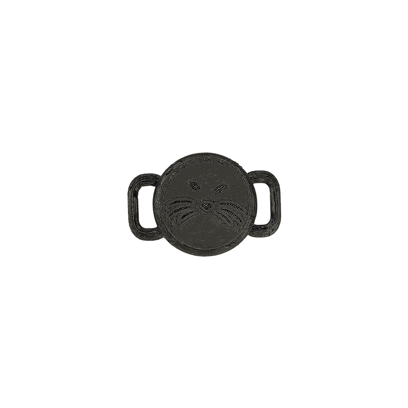 Front of the tile holder in black