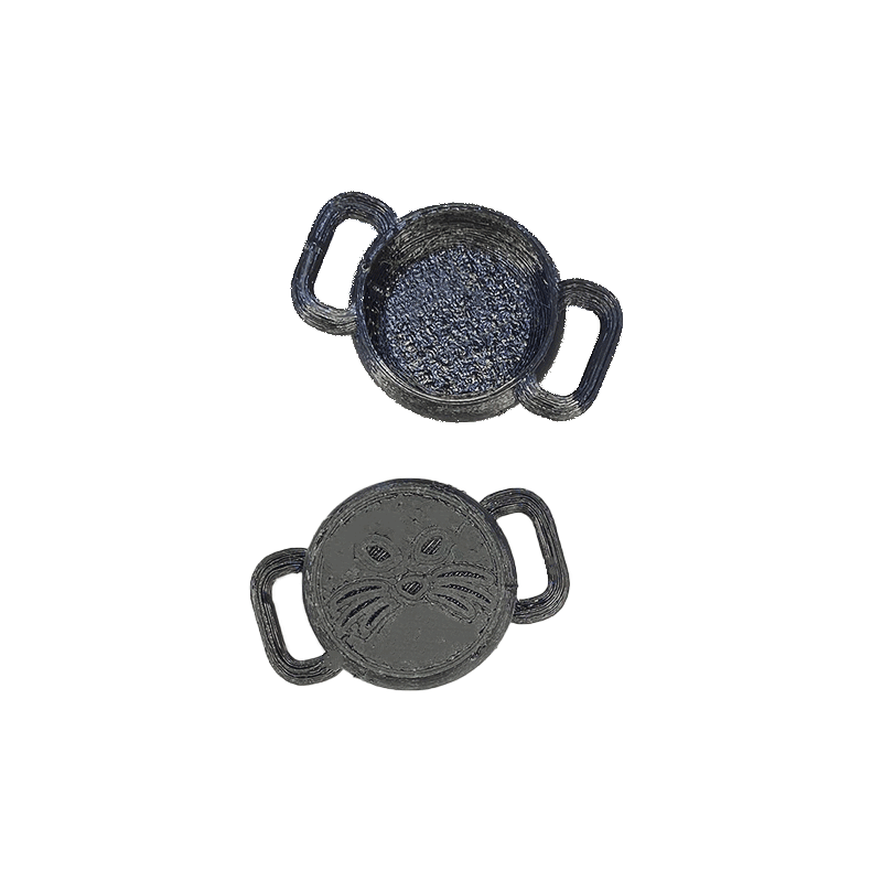 Front and back view of Tile holder